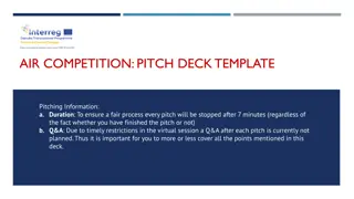 Crafting an Impactful Pitch Deck for Air Competition