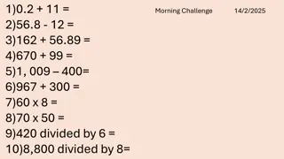 Math Challenges and Puzzles Compilation