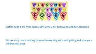 Year 4 Staff Introduction, Mission Statement, Reading, and Homework Guidelines