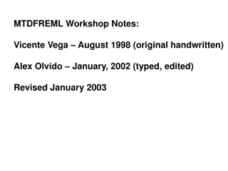 Derivative-Free REML Methods in MTDFREML Workshop Notes