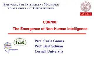 Challenges and Opportunities in the Emergence of Intelligent Machines
