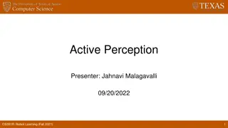 Active Perception and Robot Learning