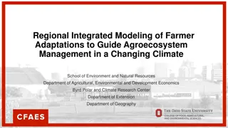 Farmer Adaptations for Agroecosystem Management in Changing Climate