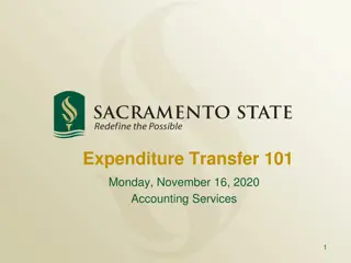 Expenditure Transfer Processes in Accounting Services