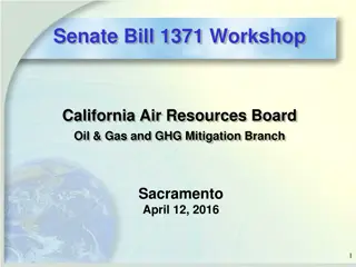 Senate Bill 1371 Workshop on Emissions Reduction Strategies