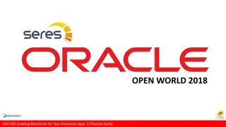Blockchain Solutions for Enterprise Applications with SERES Franchise