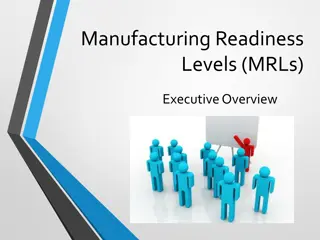 Manufacturing Readiness Levels (MRLs)
