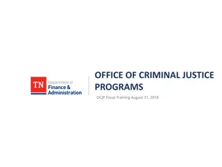 OCJP Fiscal Training Guidelines