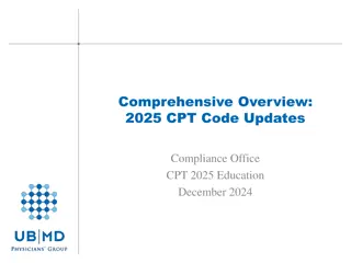 2025 CPT Code Updates and Compliance Overview