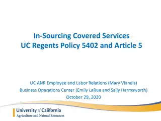 UC Regents Policy 5402 and Article 5 Overview