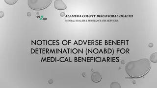 Notices of Adverse Benefit Determination (NOABD) in Alameda County Behavioral Health System
