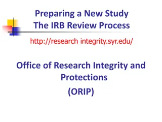 Navigating IRB Review Process for New Research Studies