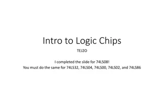 Intro to Logic Chips: 74LS08, 74LS32, 74LS04, 74LS00, 74LS02, 74LS86
