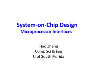 Advanced System-on-Chip Design: Interfaces and Memory Mapping