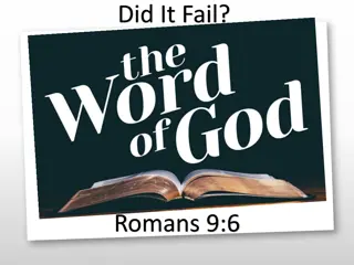 God's Plan for Israelites in Romans 9:6