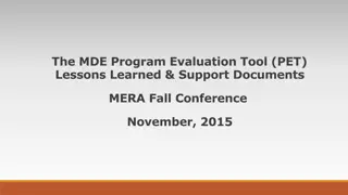 Optimizing Student Achievement through Program Evaluation Tool (PET)