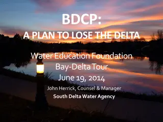 The Bay-Delta Conservation Plan and Water Rights