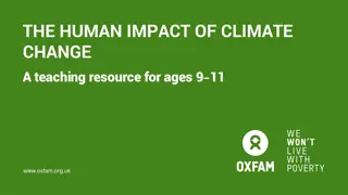 The Human Impact of Climate Change on Agriculture and Communities