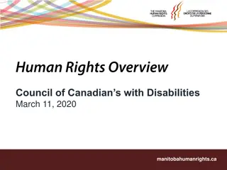 Discrimination and Human Rights in Manitoba