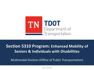 Enhanced Mobility Program for Seniors and Individuals with Disabilities