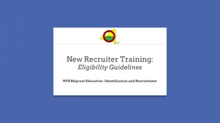 Eligibility Guidelines for Migrant Education Recruitment in New York State