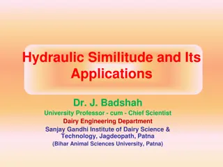 Hydraulic Similitude and Its Importance in Engineering Design