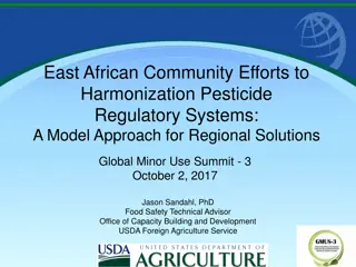 Efforts to Harmonize Pesticide Regulatory Systems in East African Community