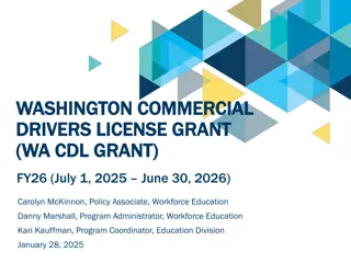 CDL Grant Program for Education and Training Expansion