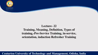 Training: Defining Types and Importance