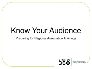 Regional Association Trainings: Understanding Your Audience