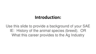 Exploring Animal Science SAE - History, Learning, and Trends