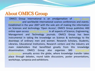 OMICS Group: Science Journals, Conferences, and Knowledge Sharing