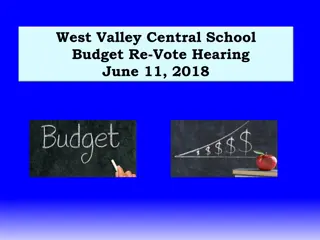 West Valley Central School Budget Overview 2018-2019