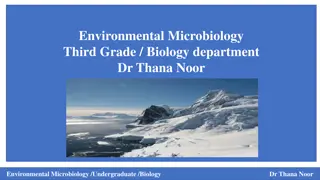 Extreme Environments in Environmental Microbiology