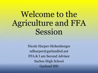 Explore Agriculture and FFA Courses at Sachse High School