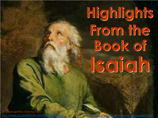 Profound Insights from the Book of Isaiah