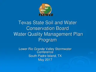 Texas State Soil and Water Conservation Board: Water Quality Management Programs