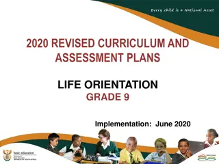 Implementing Revised Curriculum and Assessment Plans for Grade 9 Life Orientation