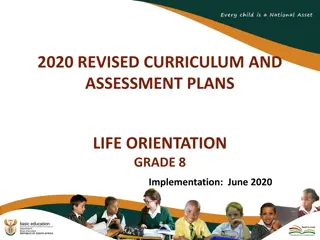 Revised Curriculum and Assessment Plans for Life Orientation Grade 8
