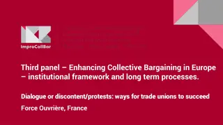 Enhancing Collective Bargaining in France: Trade Unions, CB System Overview