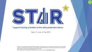 Role of the Data Protection Officer (DPO)