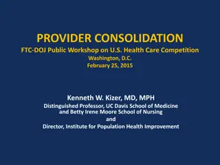 Clinical Integration and Provider Consolidation in U.S. Health Care