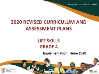 Revised Curriculum and Assessment Plans for Grade 4 Life Skills: Implementation Guide