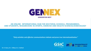 GENNEX: Enhancing Global Research Collaboration in Sports, Exercise, and Health Sciences