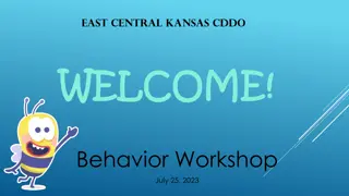 Behaviors and Emotional Wellbeing Workshop in East Central Kansas