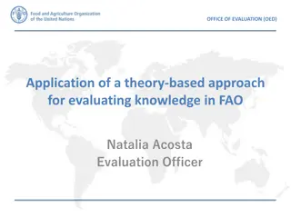 Theory-Based Approach for Evaluating Knowledge in FAO: Office of Evaluation