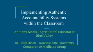 Implementing Authentic Accountability Systems for Student Success