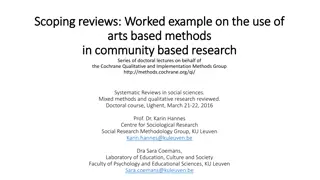 Conducting a Scoping Review on Arts-Based Research: Key Concepts and Framework