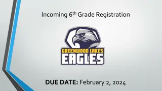 6th Grade Registration Information and Course Requirements