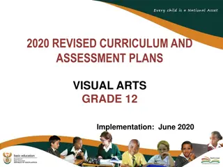 Implementing Revised 2020 Visual Arts Grade 12 Curriculum Plans